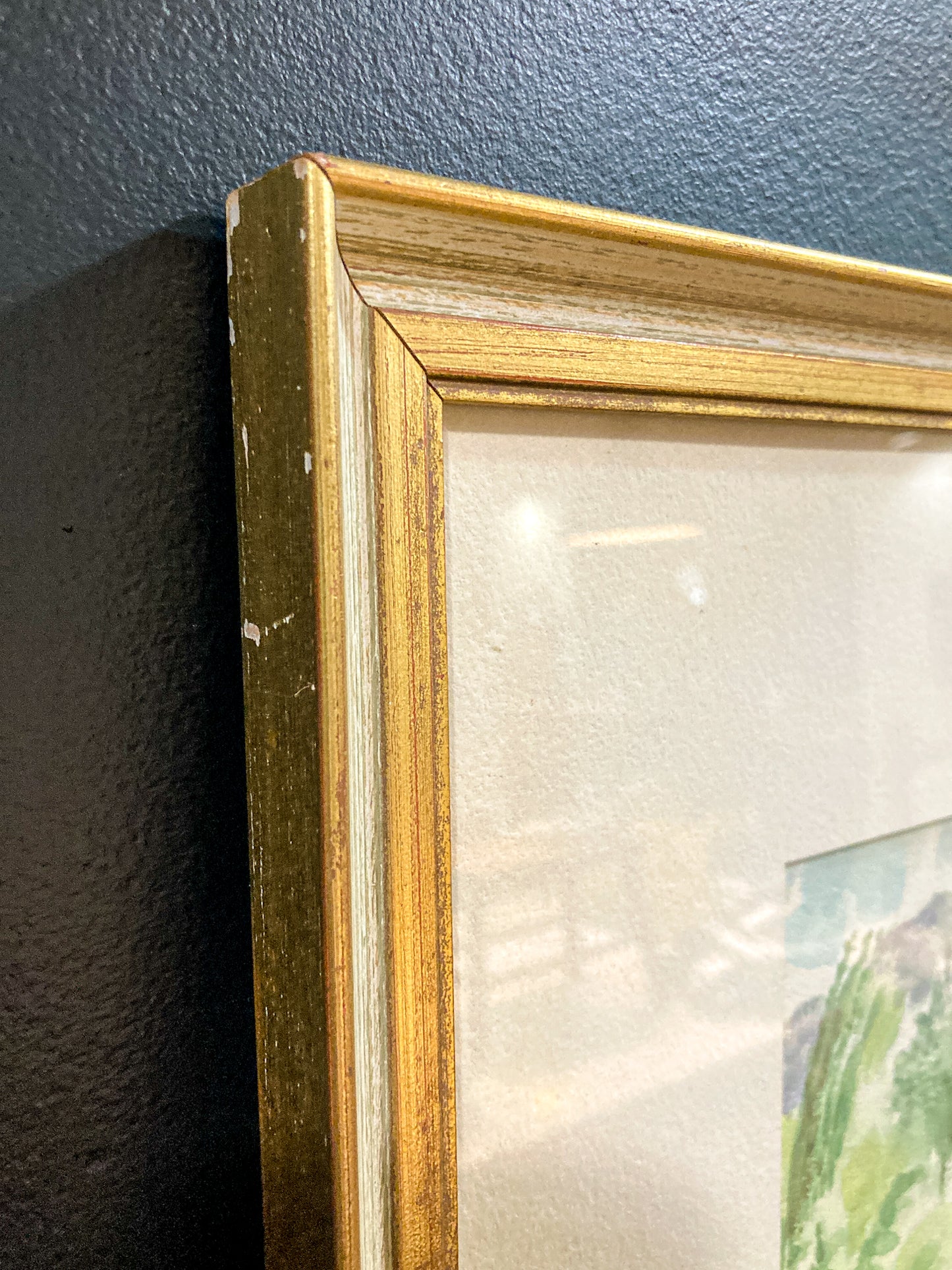 Vintage Harry Widman (1929-2014) Watercolor Landscape Framed Painting
