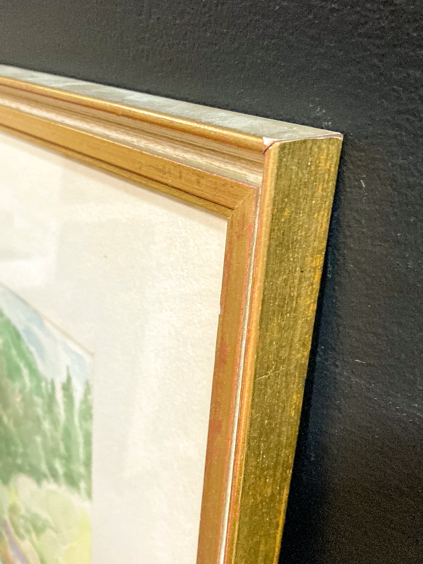 Vintage Harry Widman (1929-2014) Watercolor Landscape Framed Painting