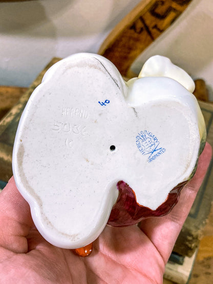 Vintage Herend Hand Painted Courting Duck Pair Hungarian Porcelain Figurine