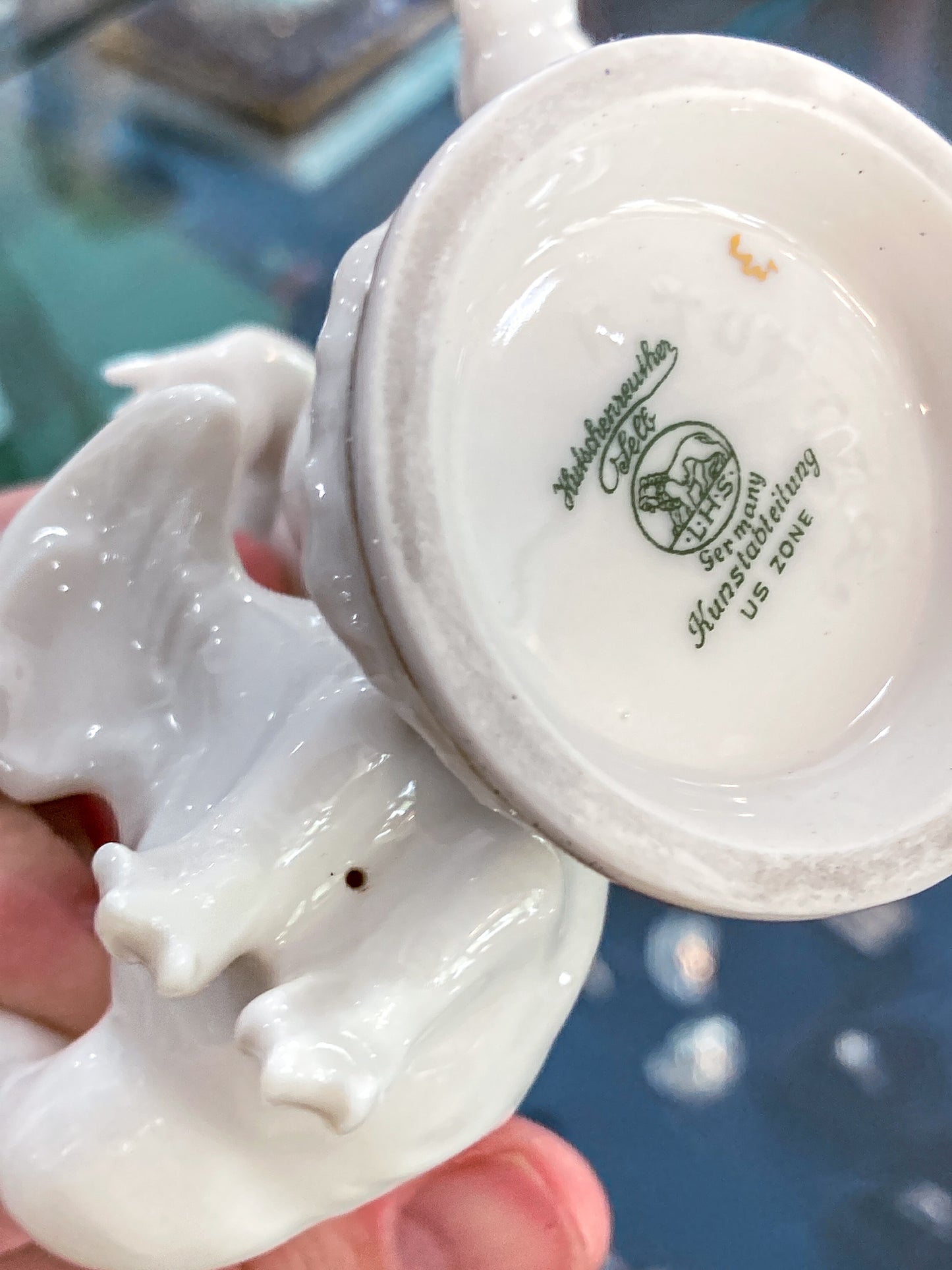 Vintage Hutschenreuther Karl Tutter Putto Chasing Goose Porcelain Figurine