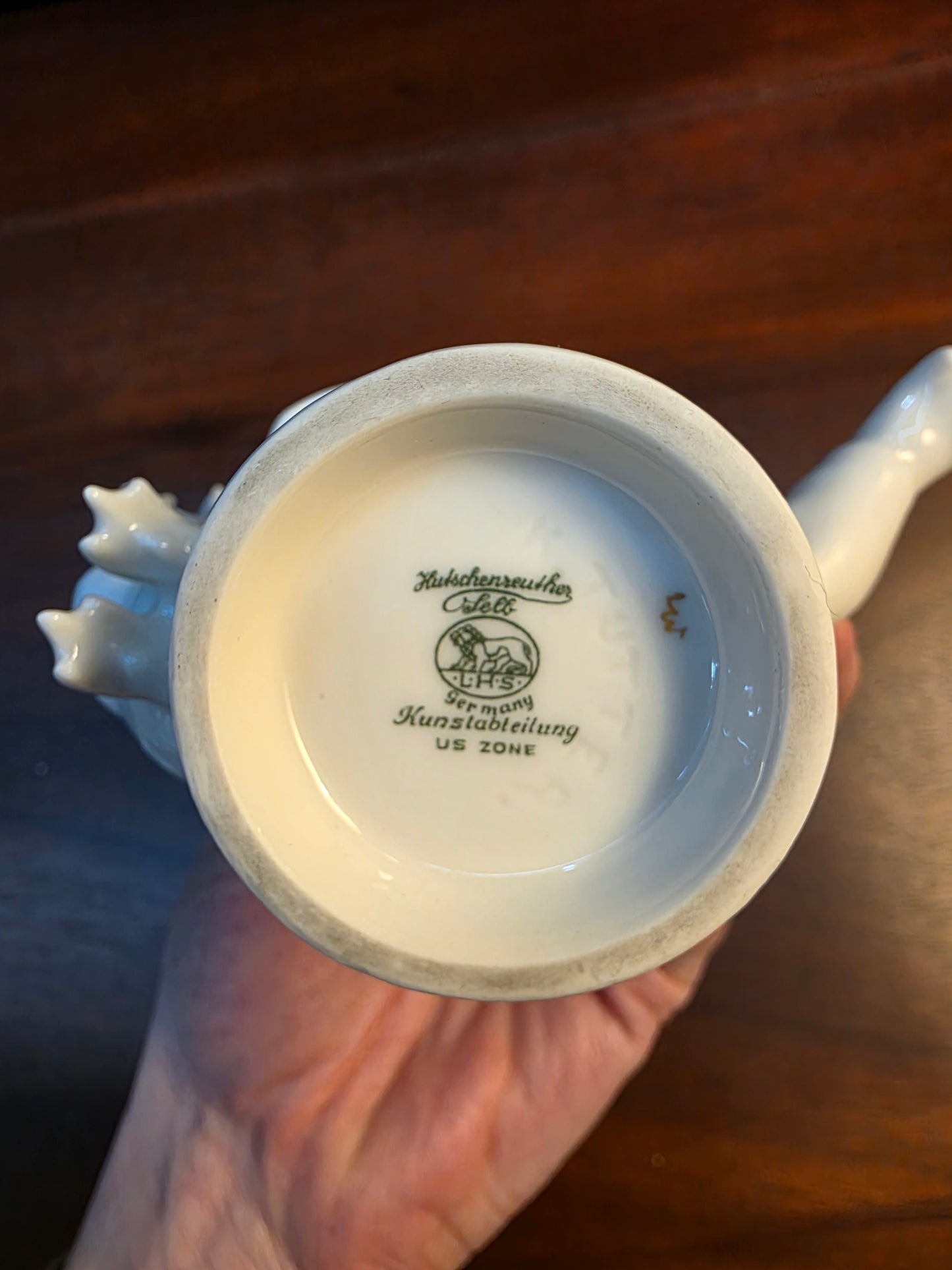 Vintage Hutschenreuther Karl Tutter Putto Chasing Goose Porcelain Figurine