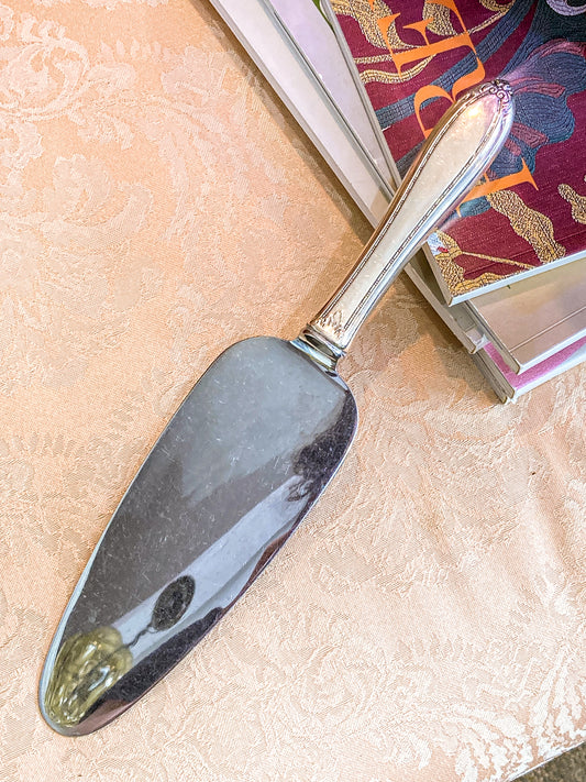 Vintage Insico Silver Plated Handle Stainless Steel Cake Server