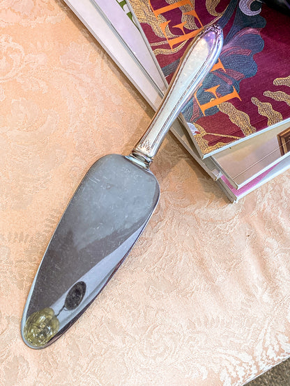 Vintage Insico Silver Plated Handle Stainless Steel Cake Server