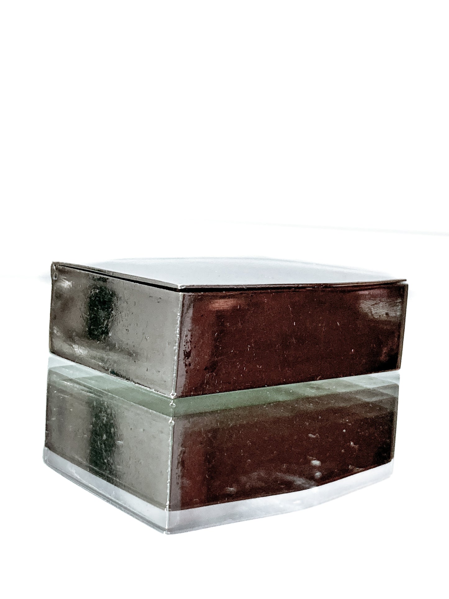 Vintage Italian Silver Miniature Hinged Pillbox Trinket Box