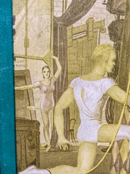 Vintage John Lear Metamorphosis Young Ballet Dancer Framed Offset Lithograph