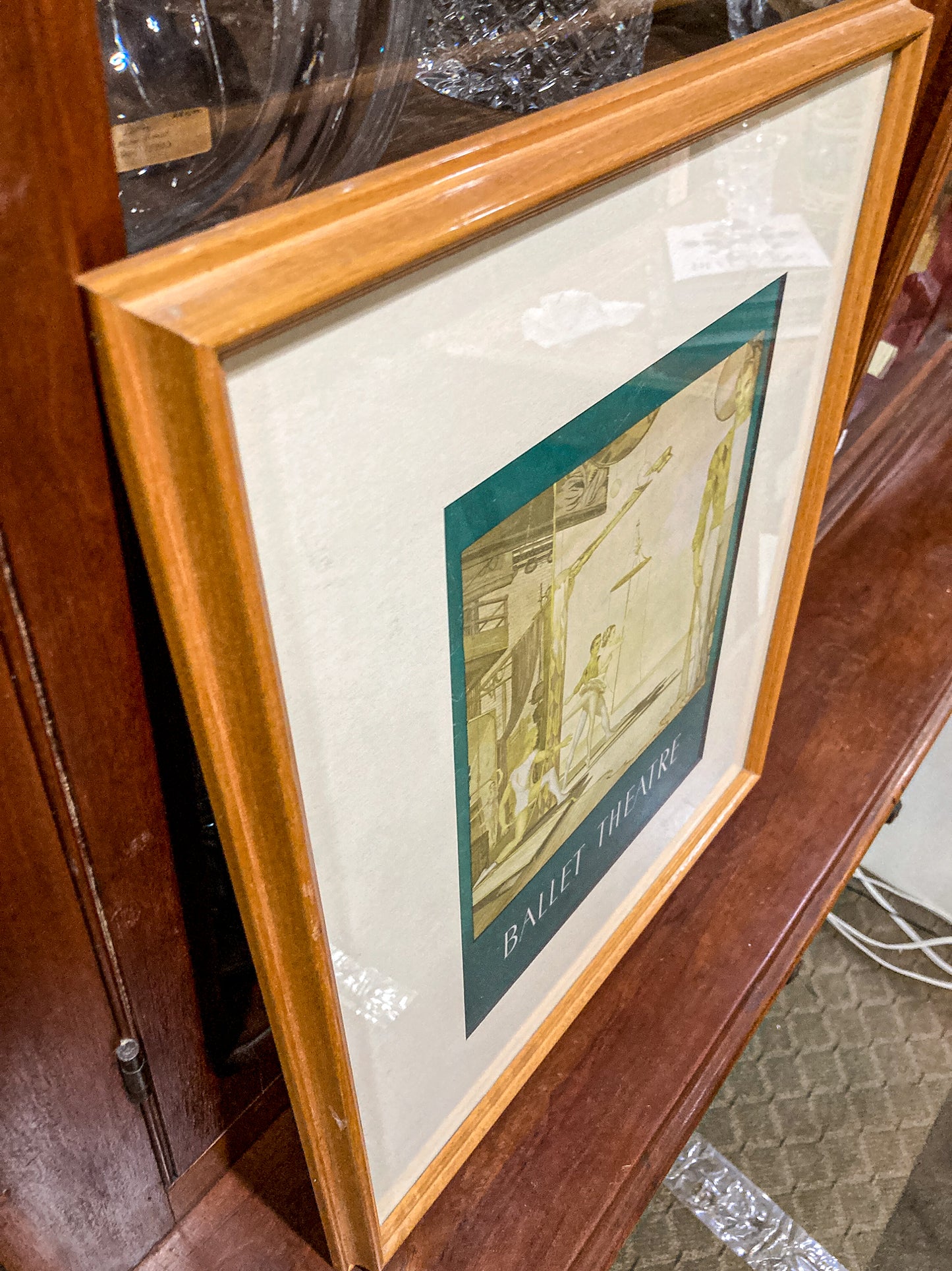 Vintage John Lear Metamorphosis Young Ballet Dancer Framed Offset Lithograph