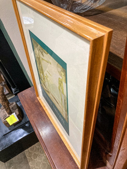 Vintage John Lear Metamorphosis Young Ballet Dancer Framed Offset Lithograph