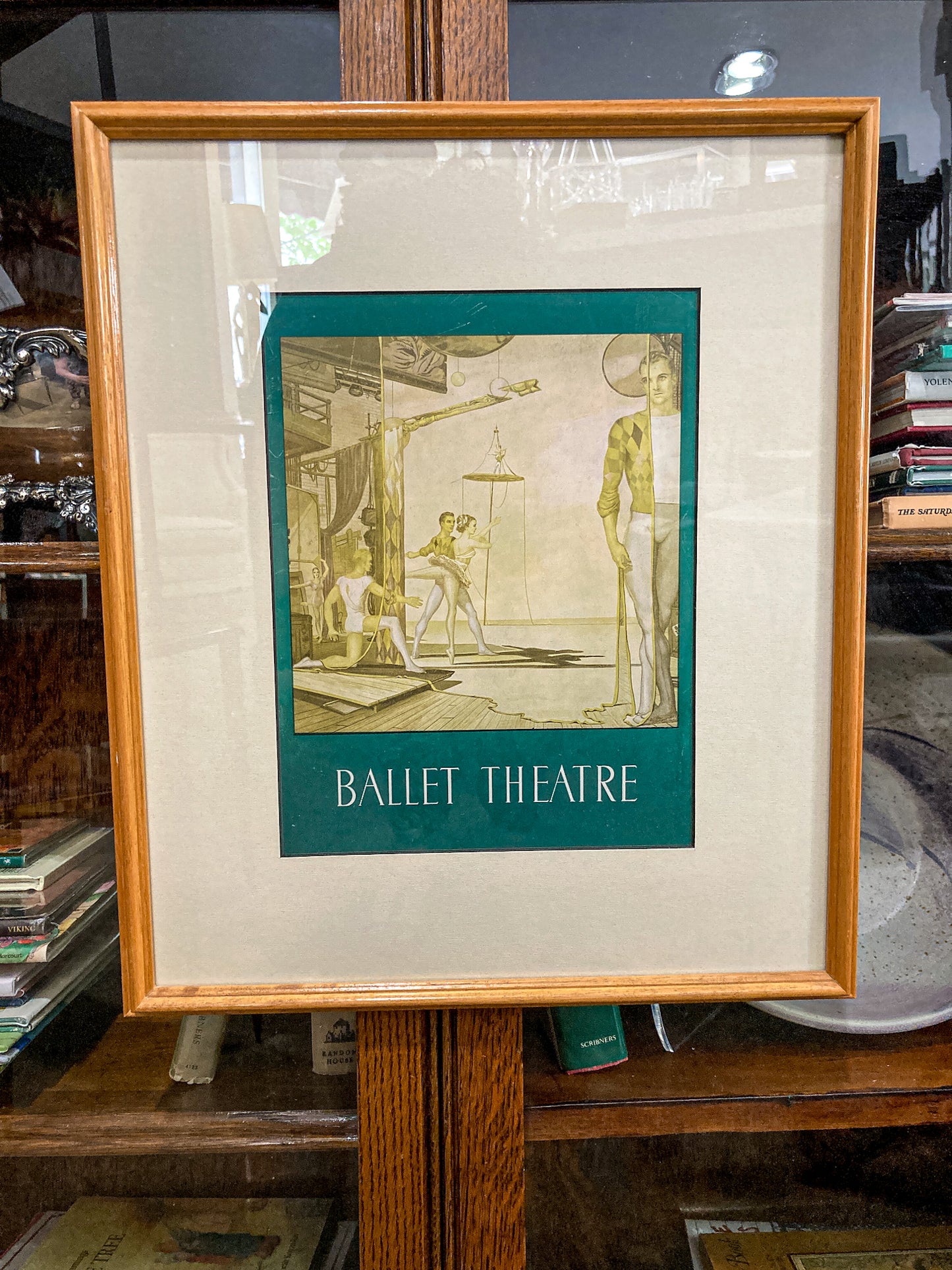 Vintage John Lear Metamorphosis Young Ballet Dancer Framed Offset Lithograph