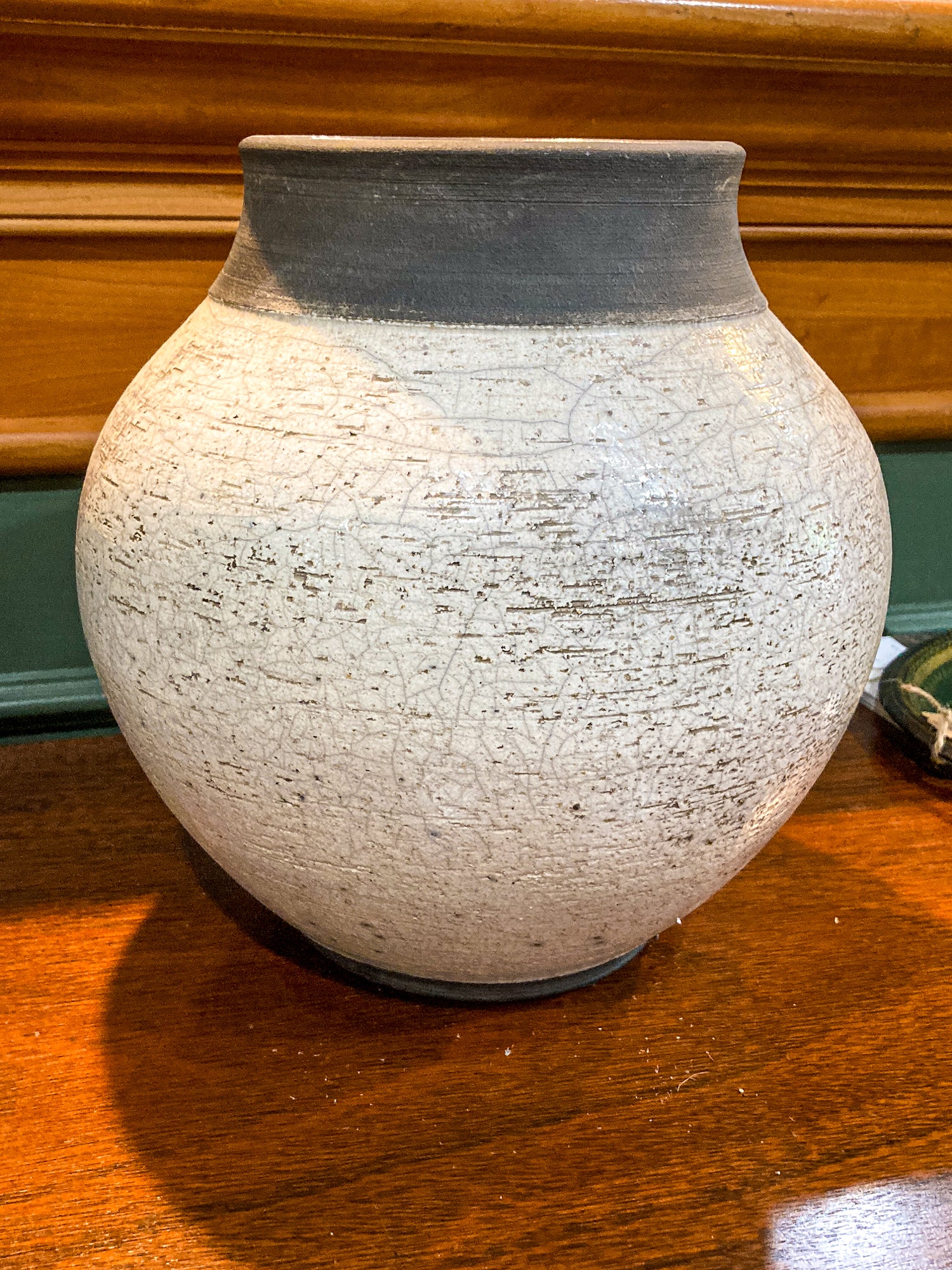 Vintage Key West White Head Street Pottery White Grey Ceramic Vase