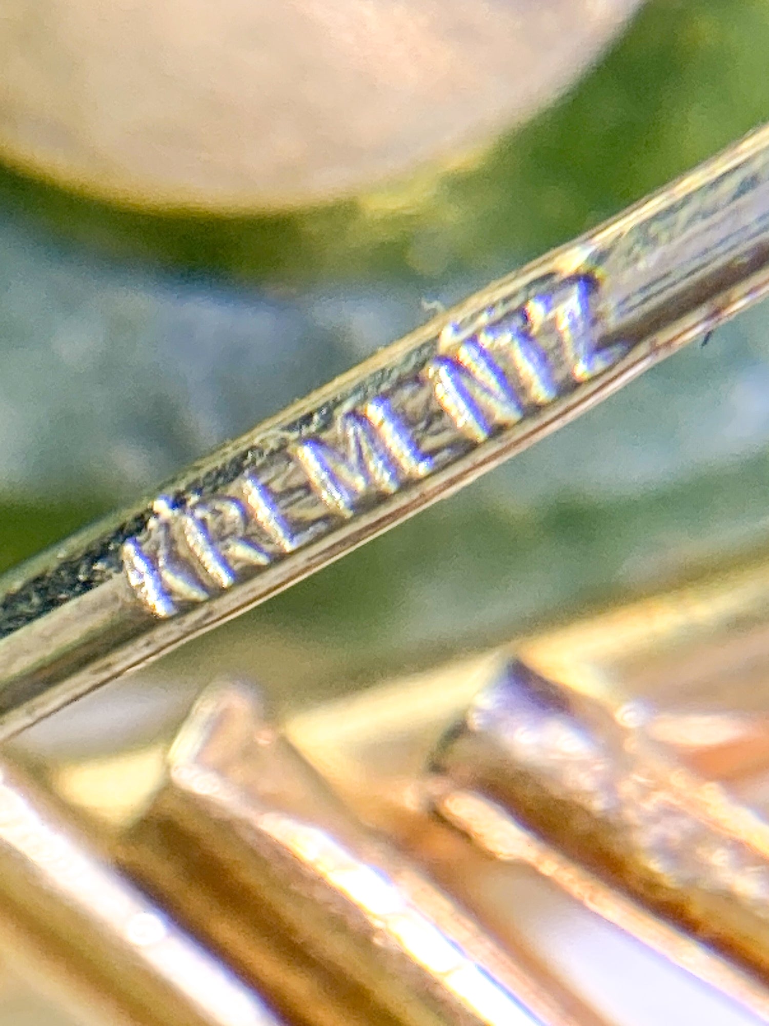 Vintage Krementz Nephrite Pearl Grapes Gold Coated Earrings Brooch Set