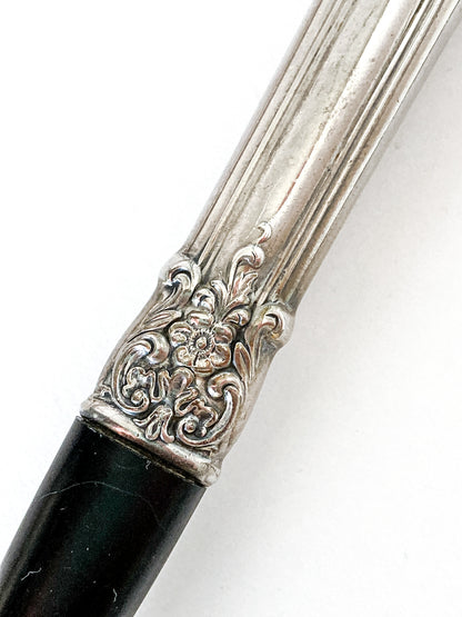 Vintage LUNT Sterling Silver Floral American Victorian Salad Serving Set