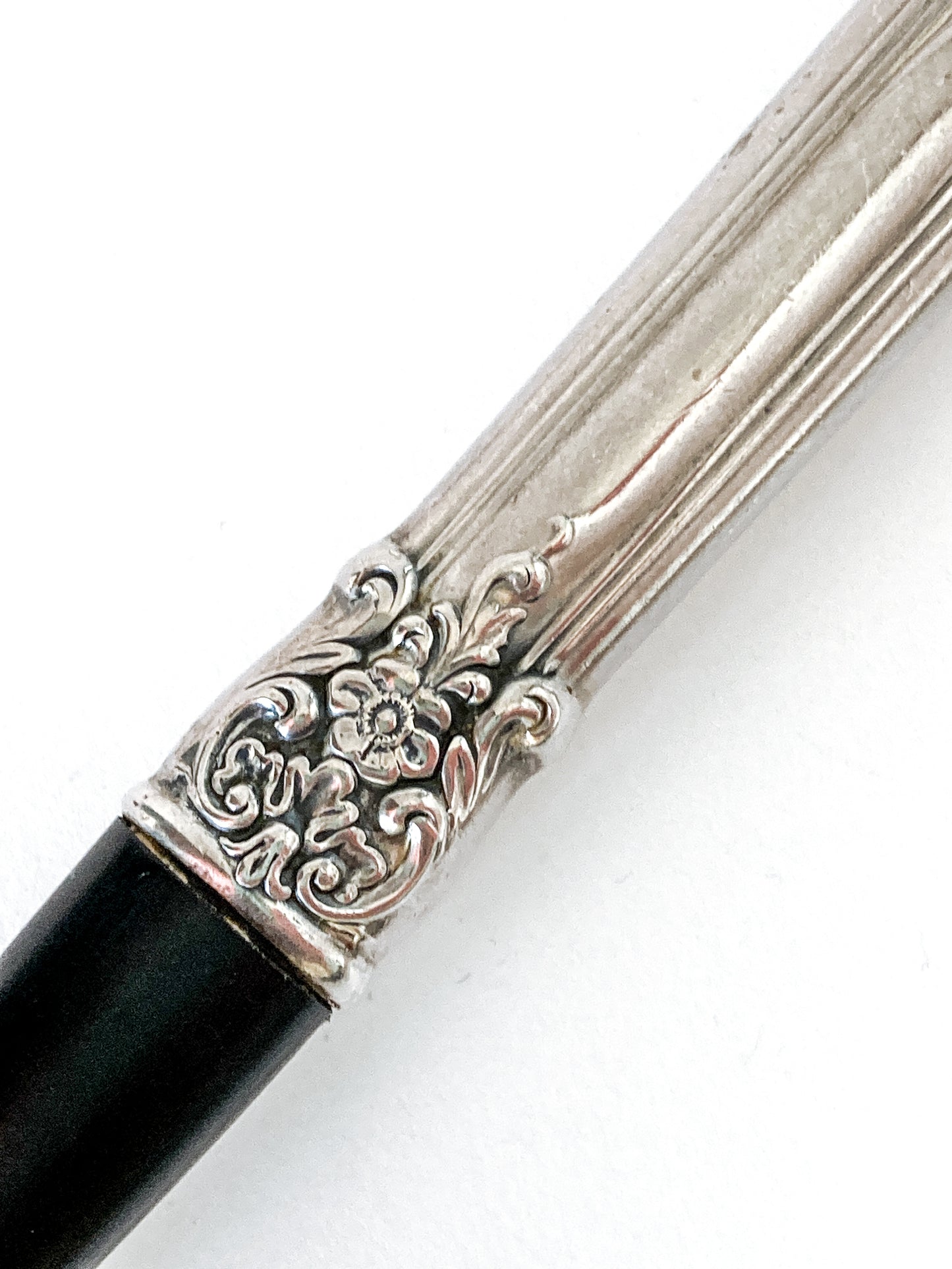 Vintage LUNT Sterling Silver Floral American Victorian Salad Serving Set
