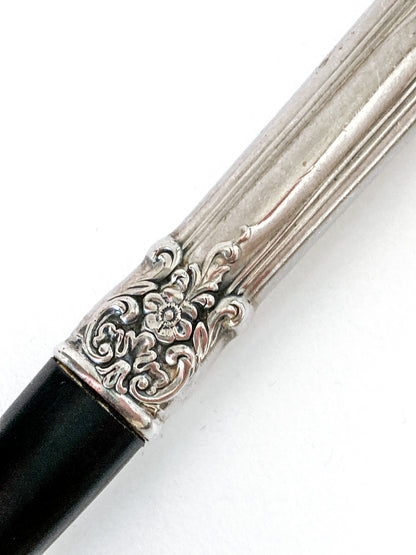 Vintage LUNT Sterling Silver Floral American Victorian Salad Serving Set