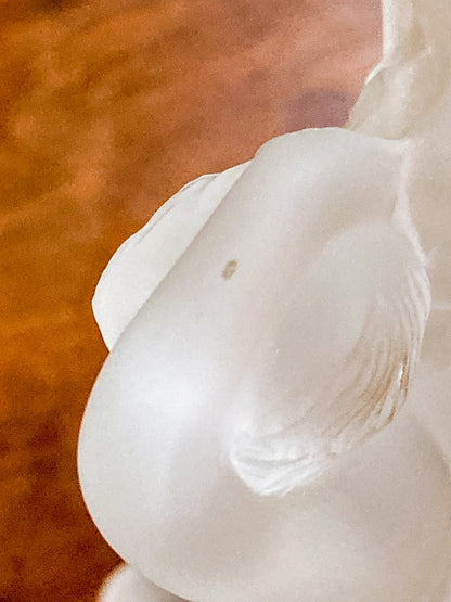 Vintage Lalique Le Faune Satyr Nymph Mythological Frosted Crystal Figurine