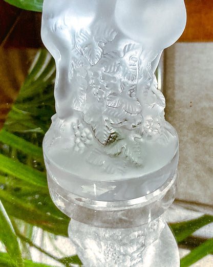 Vintage Lalique Le Faune Satyr Nymph Mythological Frosted Crystal Figurine