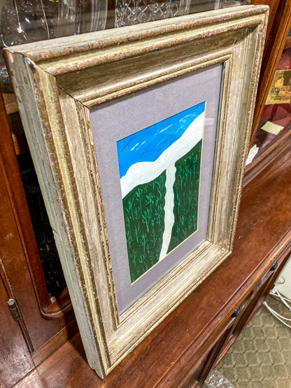 Vintage Lola K Isroff (1909-2000) Original River Landscape Framed Painting