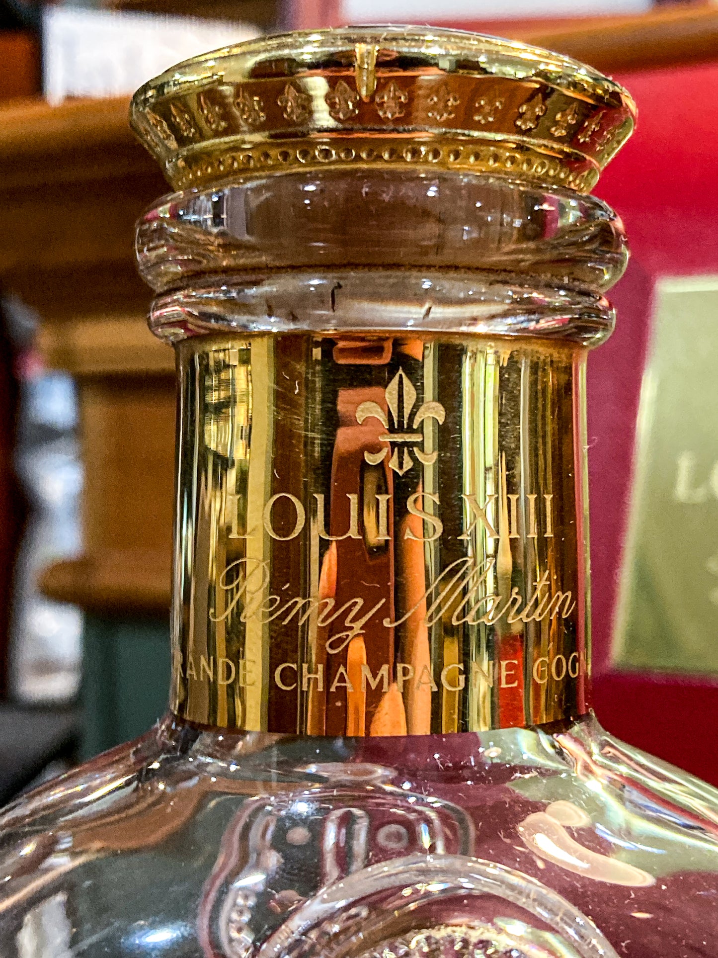 Vintage Baccarat Crystal Louis XIII Remy Martin Cognac Bottle Decanter Box Set