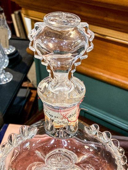 Vintage MCM Baccarat Clear Crystal Remy Martin Cognac Bottle Decanter