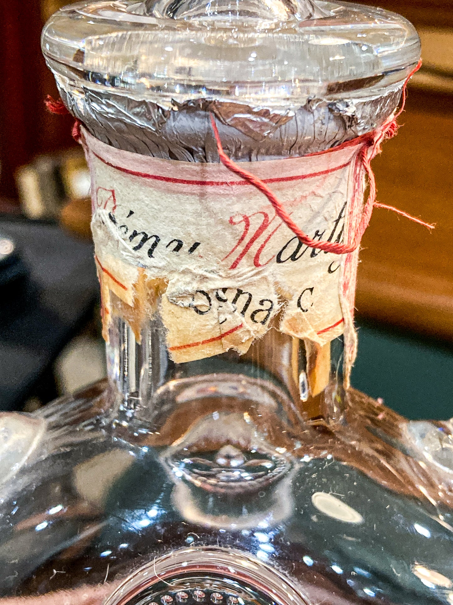 Vintage MCM Baccarat Clear Crystal Remy Martin Cognac Bottle Decanter