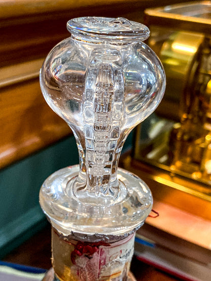 Vintage MCM Baccarat Clear Crystal Remy Martin Cognac Bottle Decanter