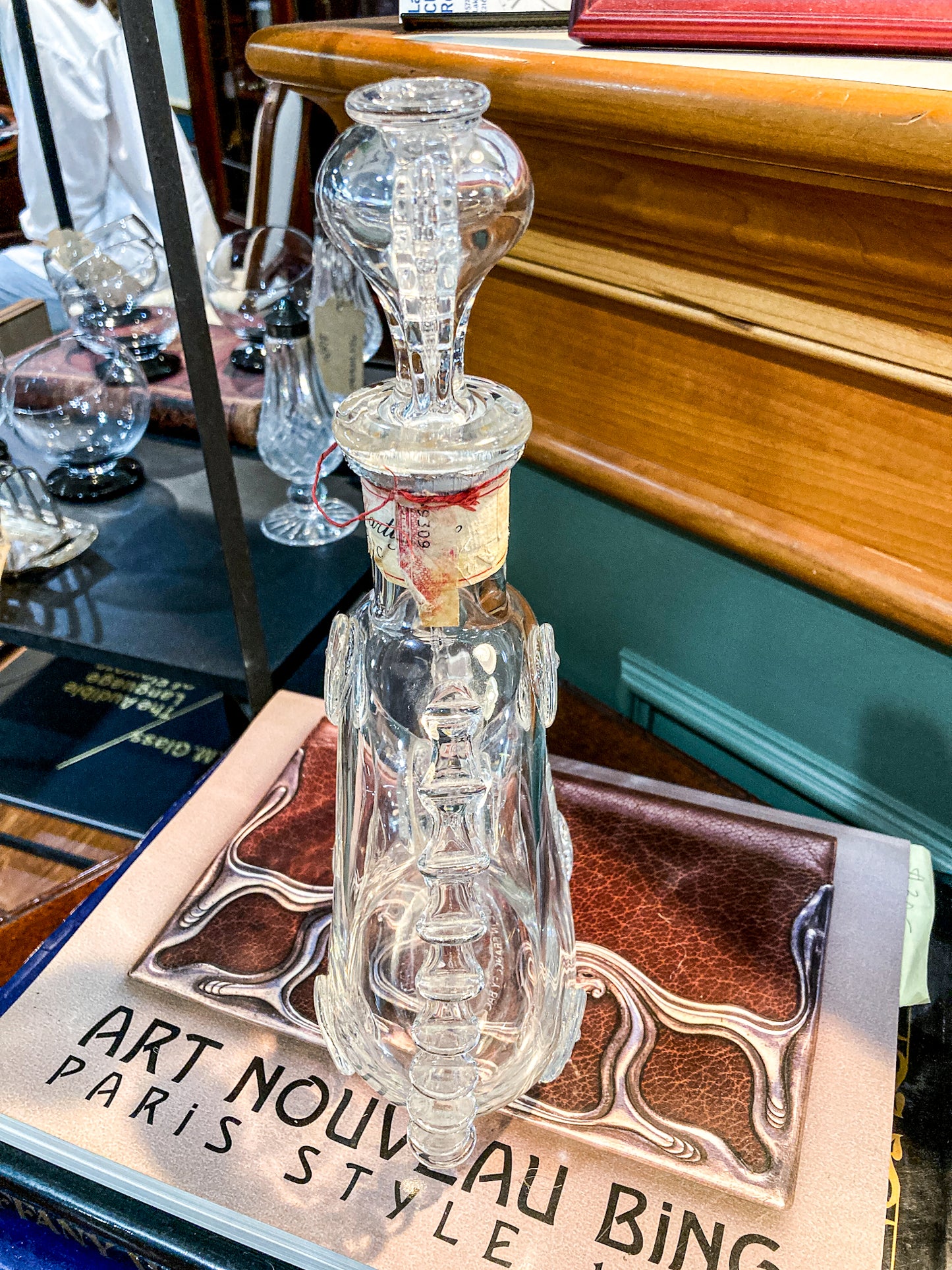 Vintage MCM Baccarat Clear Crystal Remy Martin Cognac Bottle Decanter