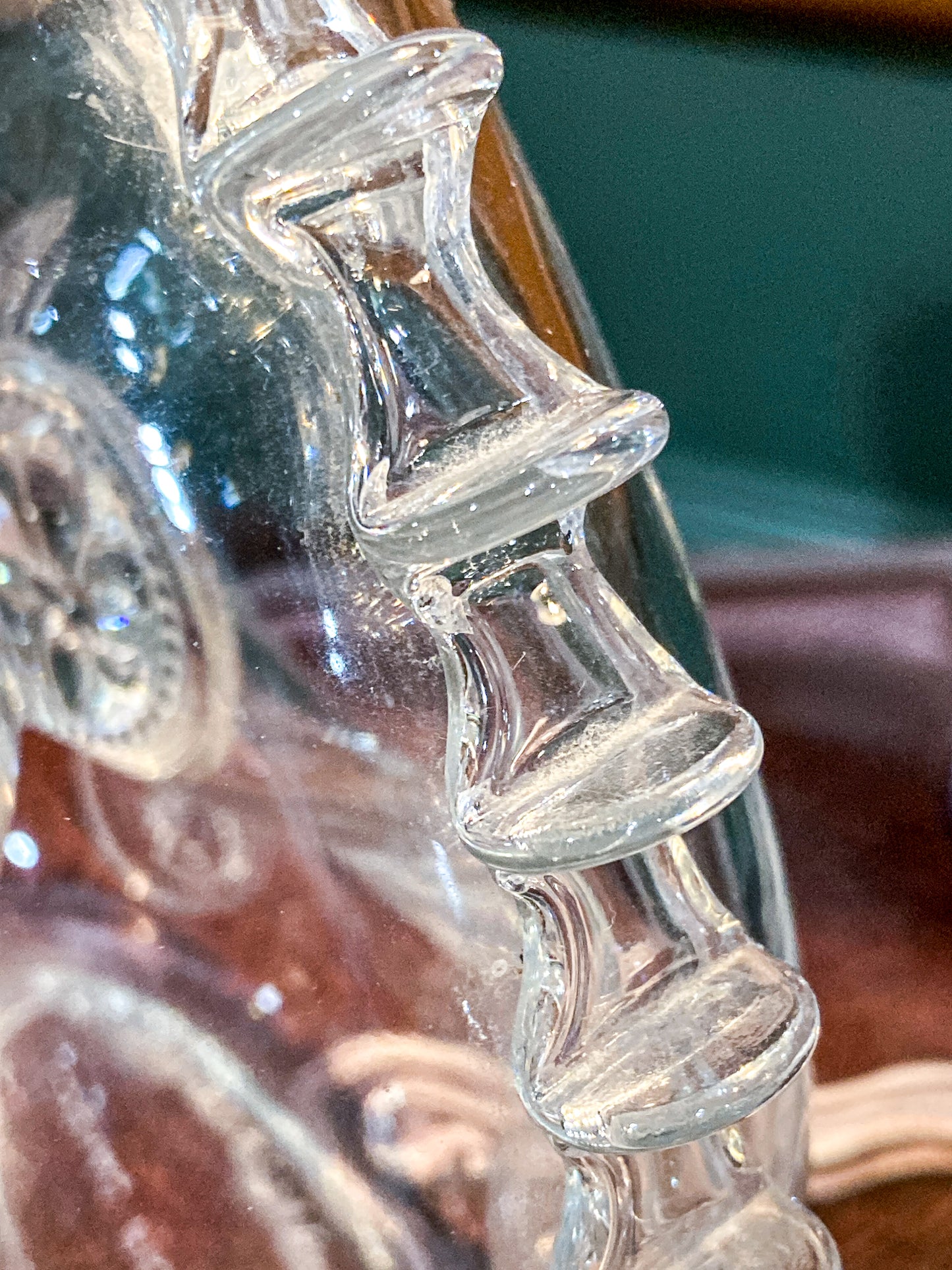 Vintage MCM Baccarat Clear Crystal Remy Martin Cognac Bottle Decanter