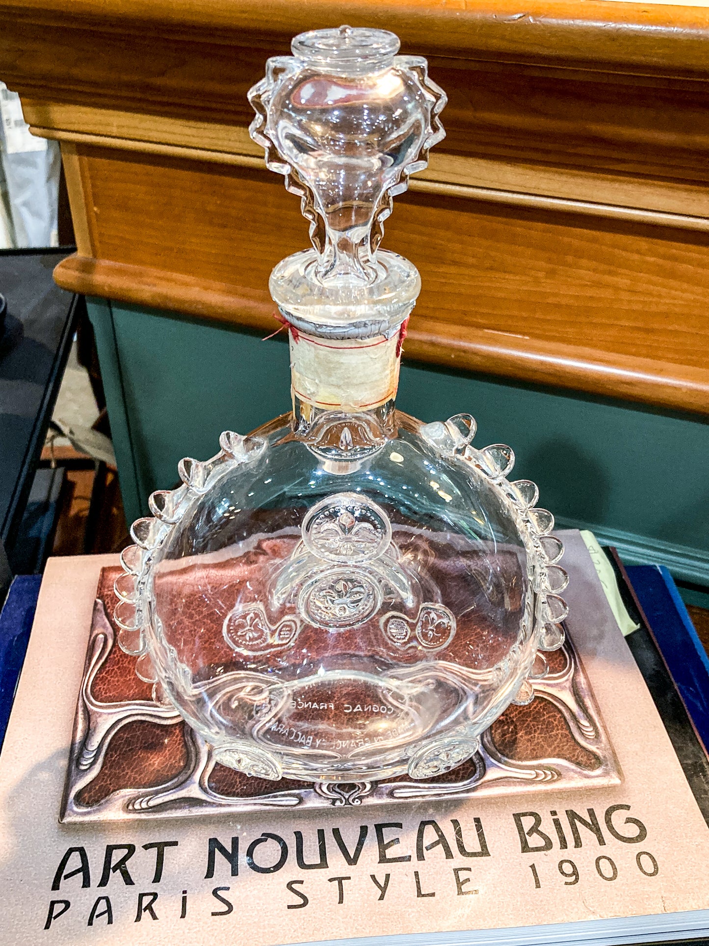 Vintage MCM Baccarat Clear Crystal Remy Martin Cognac Bottle Decanter