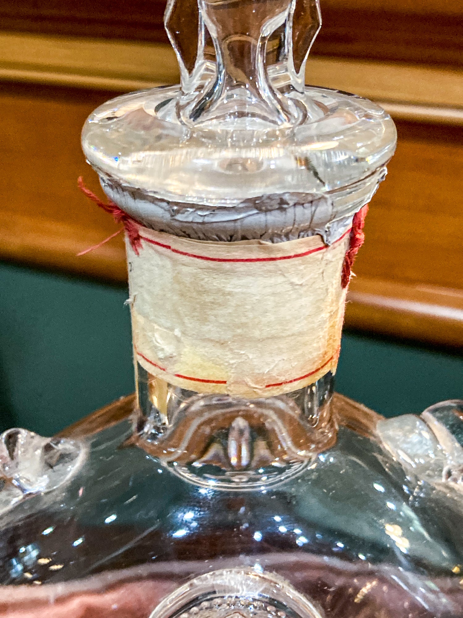 Vintage MCM Baccarat Clear Crystal Remy Martin Cognac Bottle Decanter