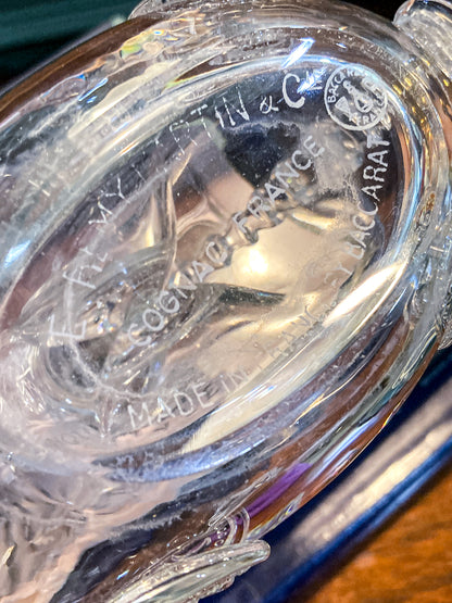 Vintage MCM Baccarat Clear Crystal Remy Martin Cognac Bottle Decanter
