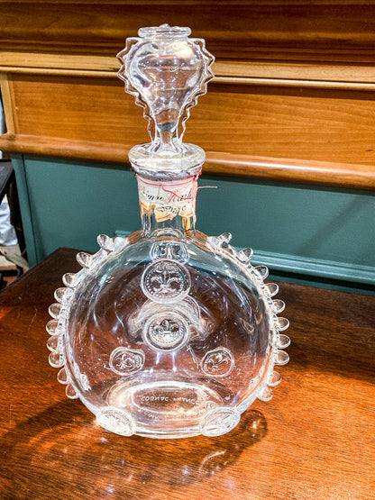 Vintage MCM Baccarat Clear Crystal Remy Martin Cognac Bottle Decanter