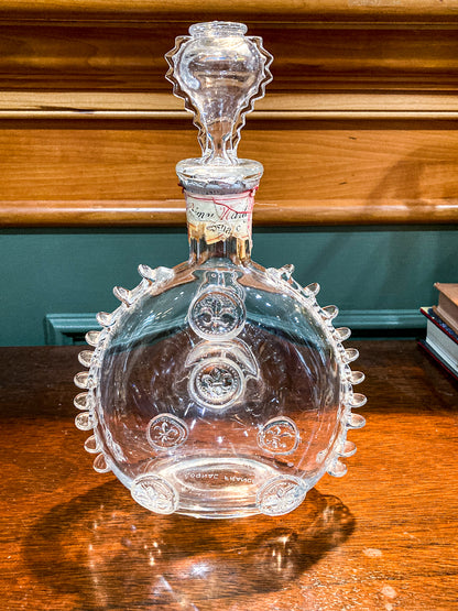 Vintage MCM Baccarat Clear Crystal Remy Martin Cognac Bottle Decanter
