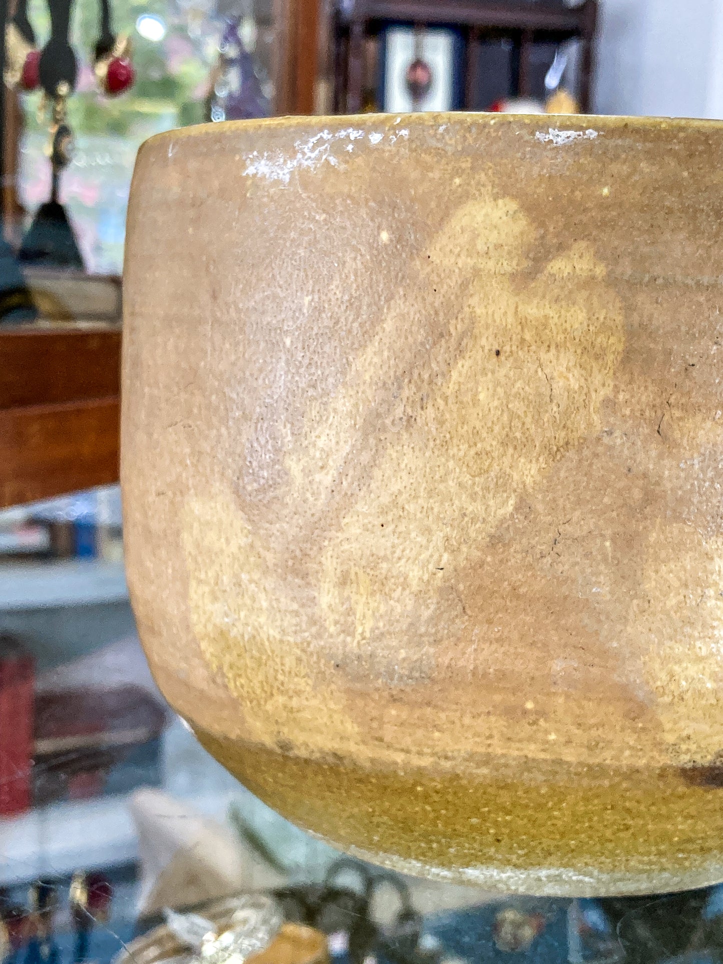 Vintage MCM Phyllis Seltzer Beige Stoneware Pottery Planter Pot