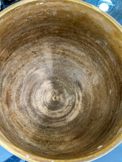 Vintage MCM Phyllis Seltzer Beige Stoneware Pottery Planter Pot