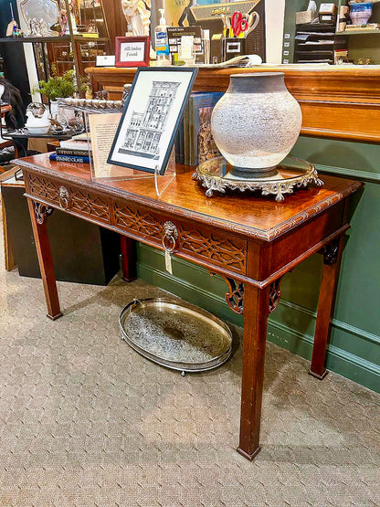 Vintage Mahogany Lion Head Charleston Collection Baker Knapp & Tubbs Desk