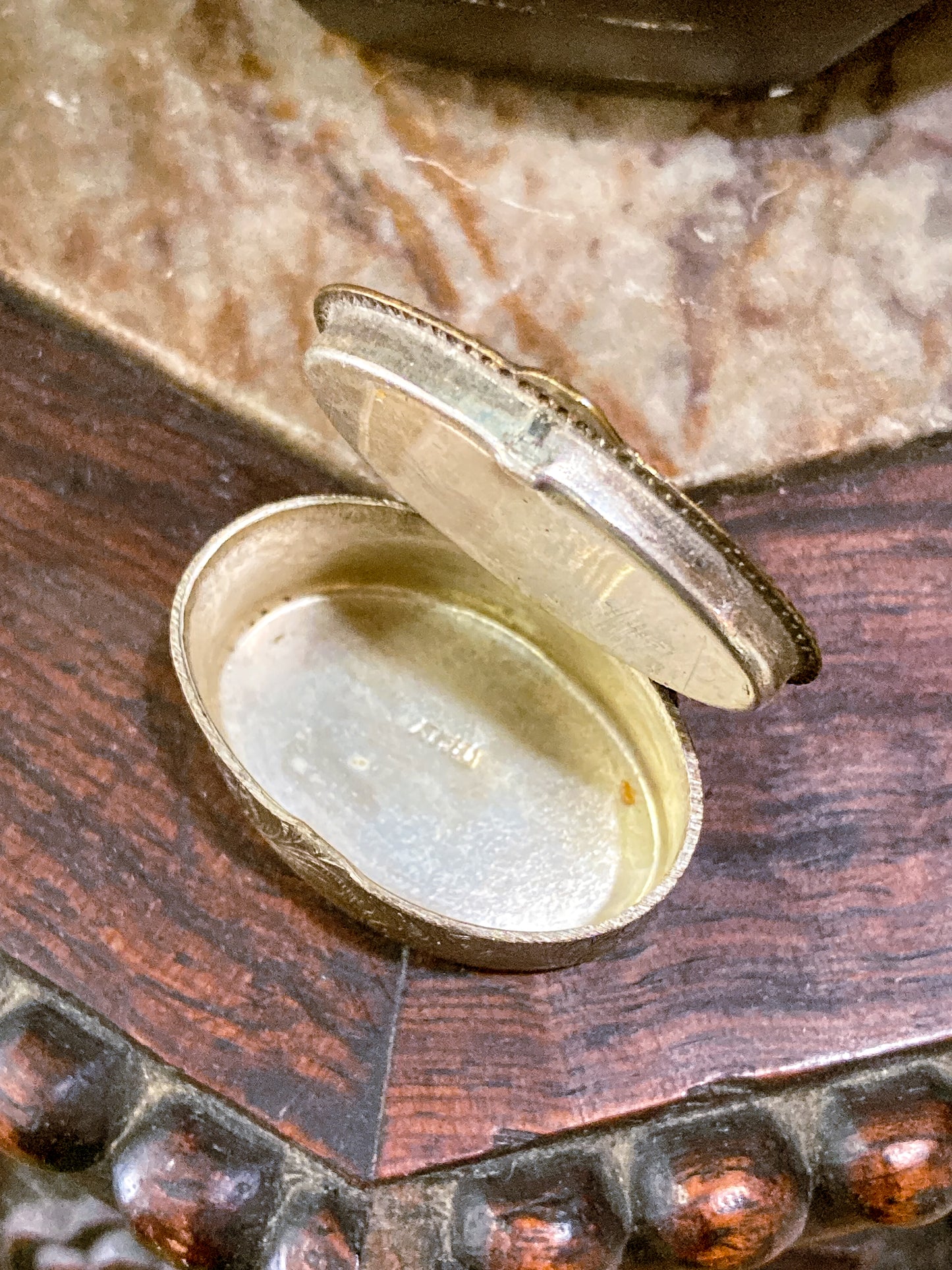 Vintage Mid Century Italian Glass Micro-Mosaic Floral Motif Trinket Pill Box