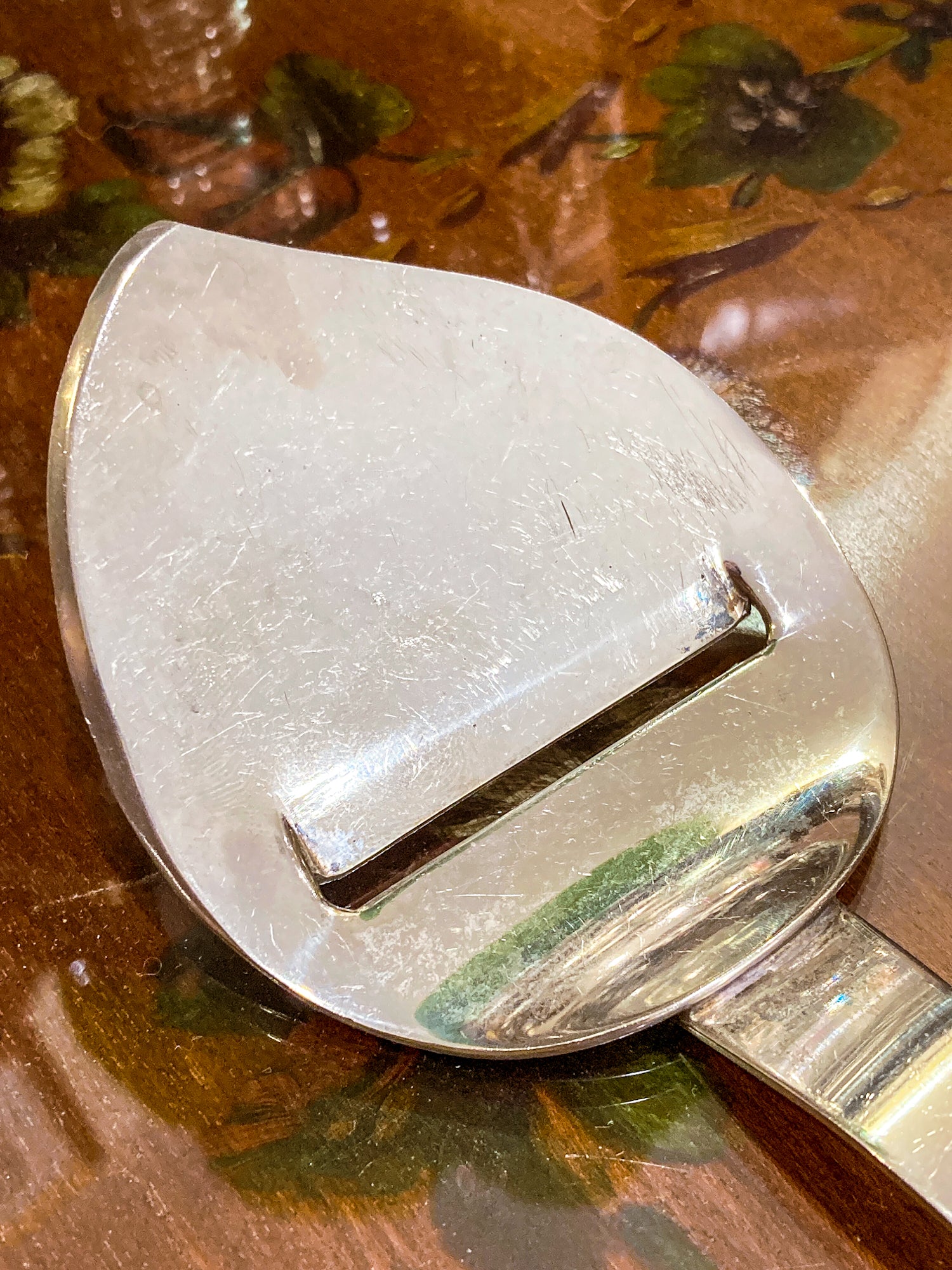 Vintage MCM Napier Silver Plated Cheese Planer Slicer Knife Server Utensil