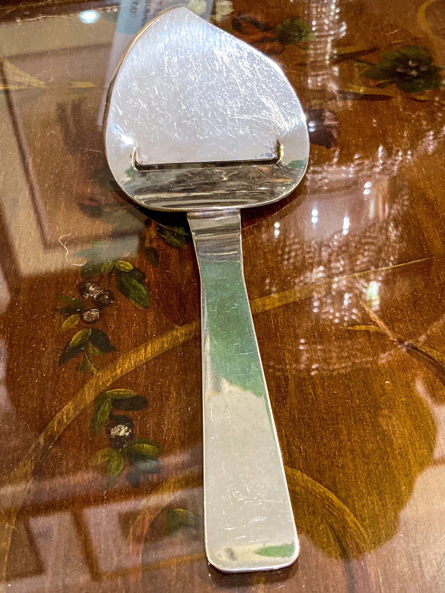 Vintage MCM Napier Silver Plated Cheese Planer Slicer Knife Server Utensil