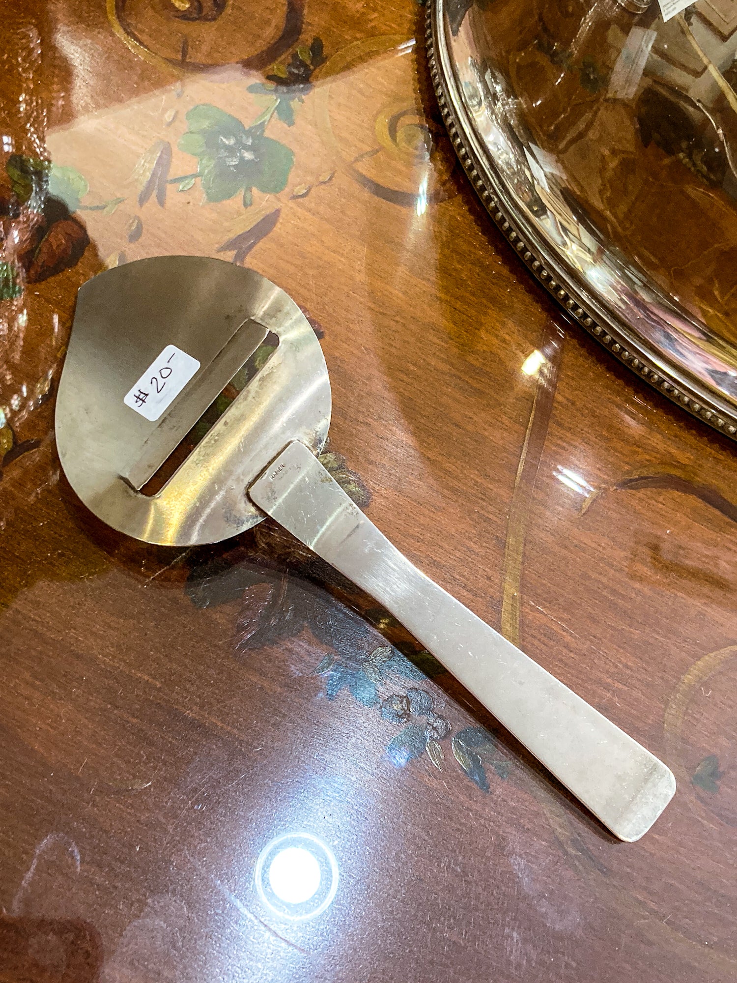 Vintage MCM Napier Silver Plated Cheese Planer Slicer Knife Server Utensil