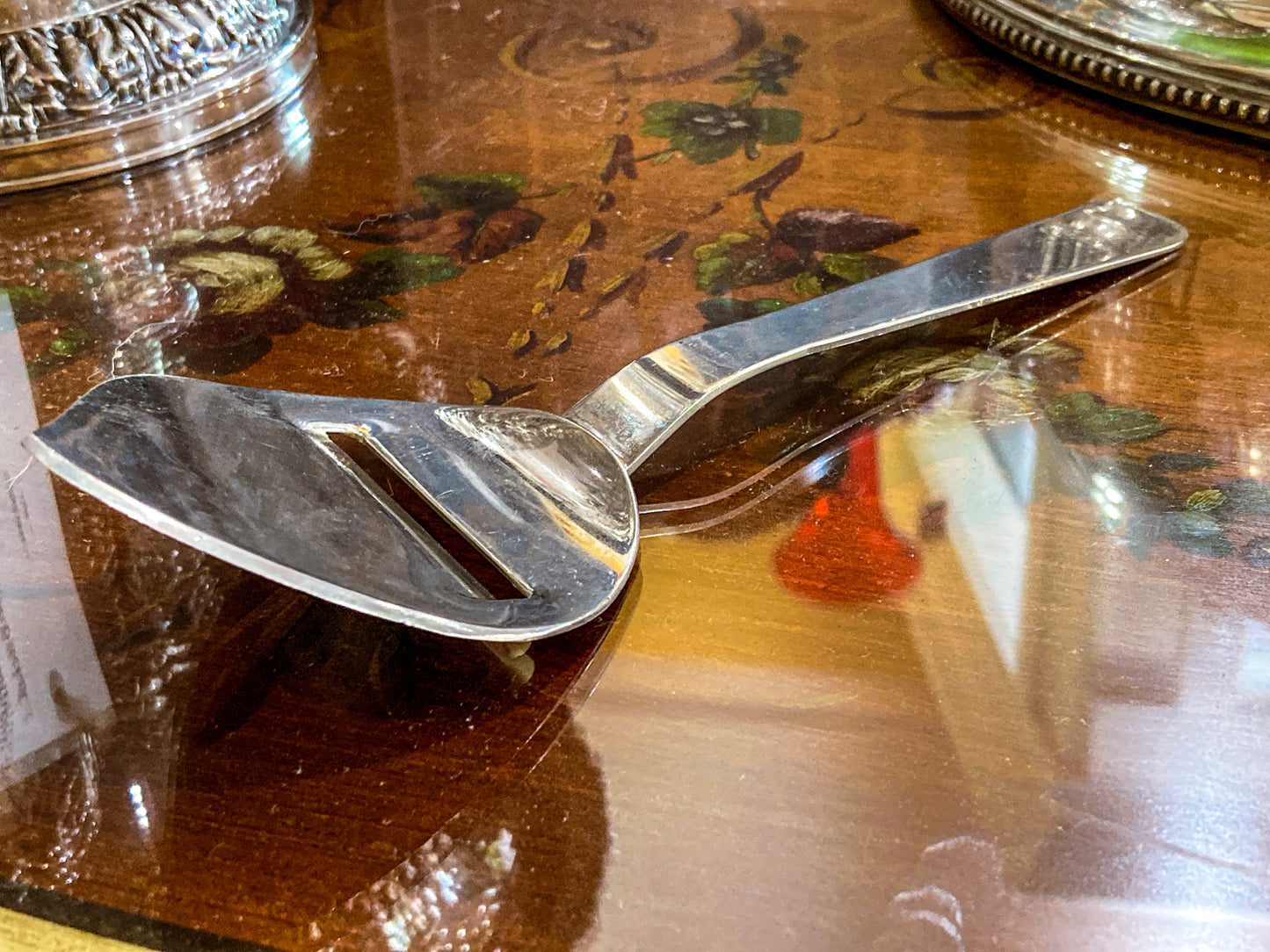 Vintage MCM Napier Silver Plated Cheese Planer Slicer Knife Server Utensil