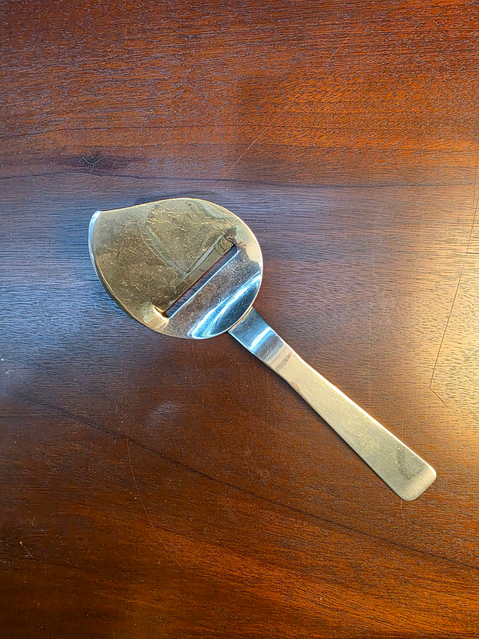 Vintage MCM Napier Silver Plated Cheese Planer Slicer Knife Server Utensil