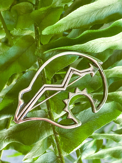 Vintage Native American Pueblo Zuni Medicine Bear Sterling Silver Brooch Pin