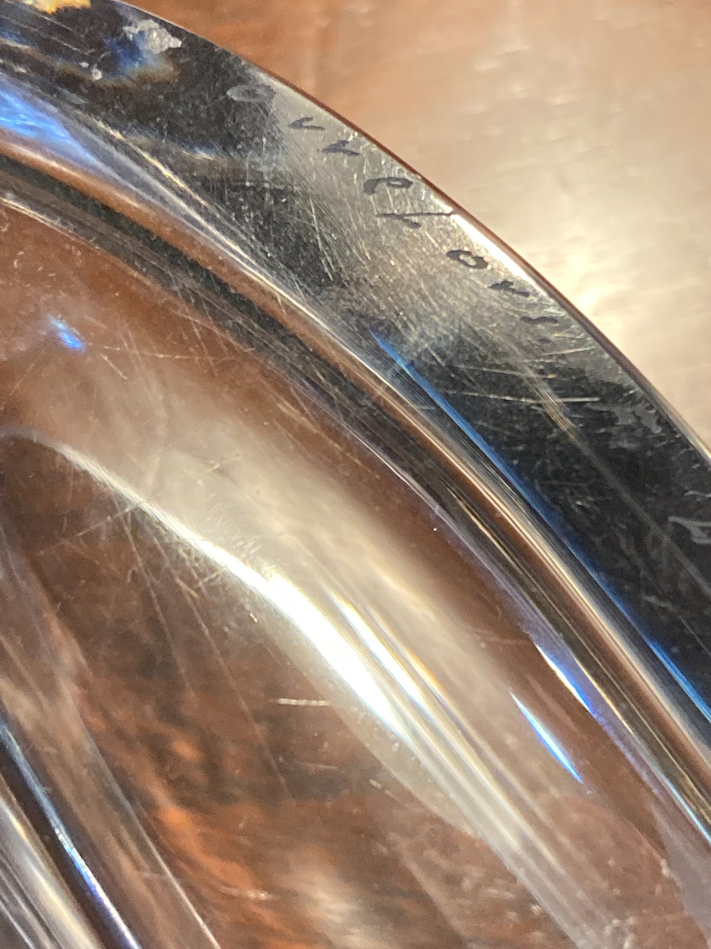 Vintage Orrefors Etched Clear Crystal Moon Starburst Edvin Ohrstrom Vase