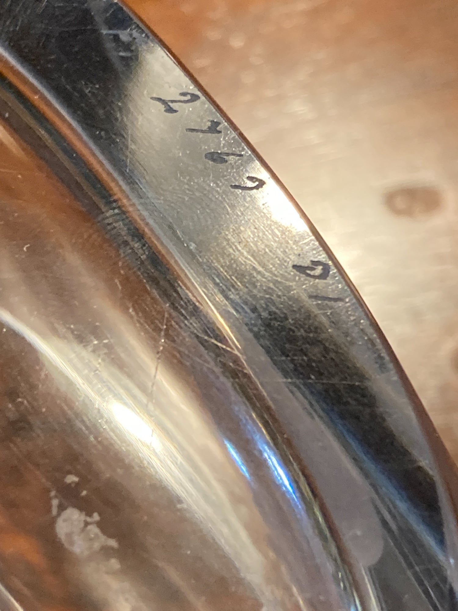 Vintage Orrefors Etched Clear Crystal Moon Starburst Edvin Ohrstrom Vase