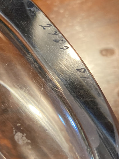 Vintage Orrefors Etched Clear Crystal Moon Starburst Edvin Ohrstrom Vase