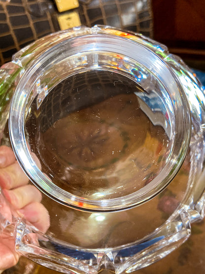Vintage Orrefors Sweden Thousand Windows Clear Crystal 8 Inch Serving Bowl