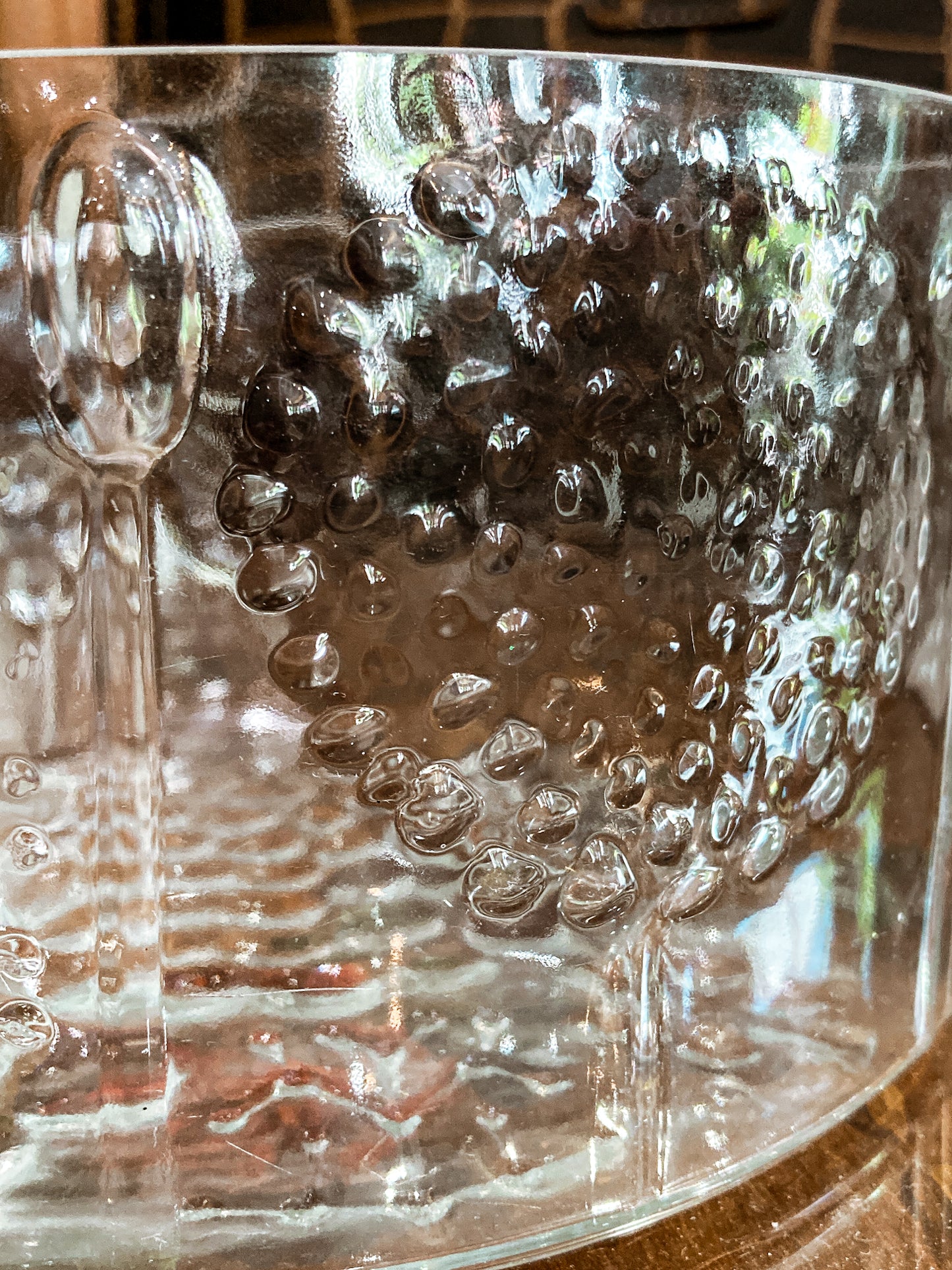 Vintage Stylized Botanical Pattern Oiva Toikka For Iittala Finland Glass Bowl