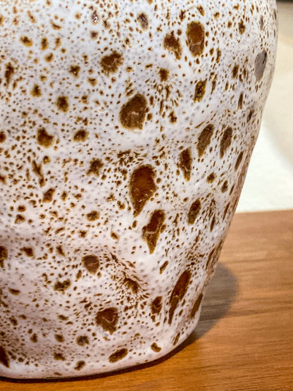 Vintage Pigeon Forge Hand Potted Speckled Glaze Ceramic Earthenware Vase