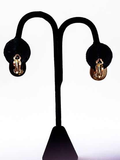 Vintage 5.1g 14K Yellow Gold Almond Shaped Dimensional Post Earrings