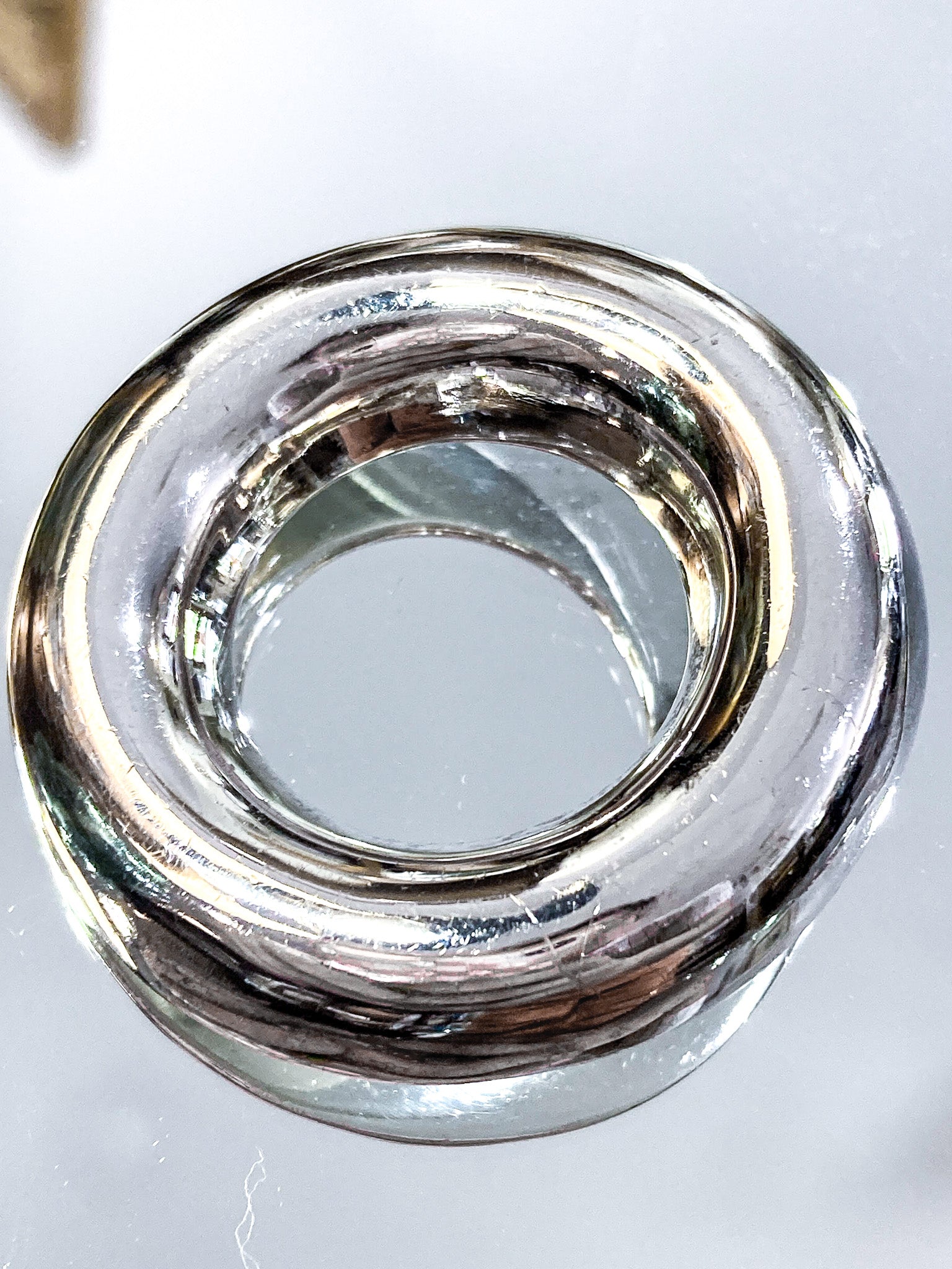 Vintage Polished Sterling Silver Minimalist Domed Circular Pendant
