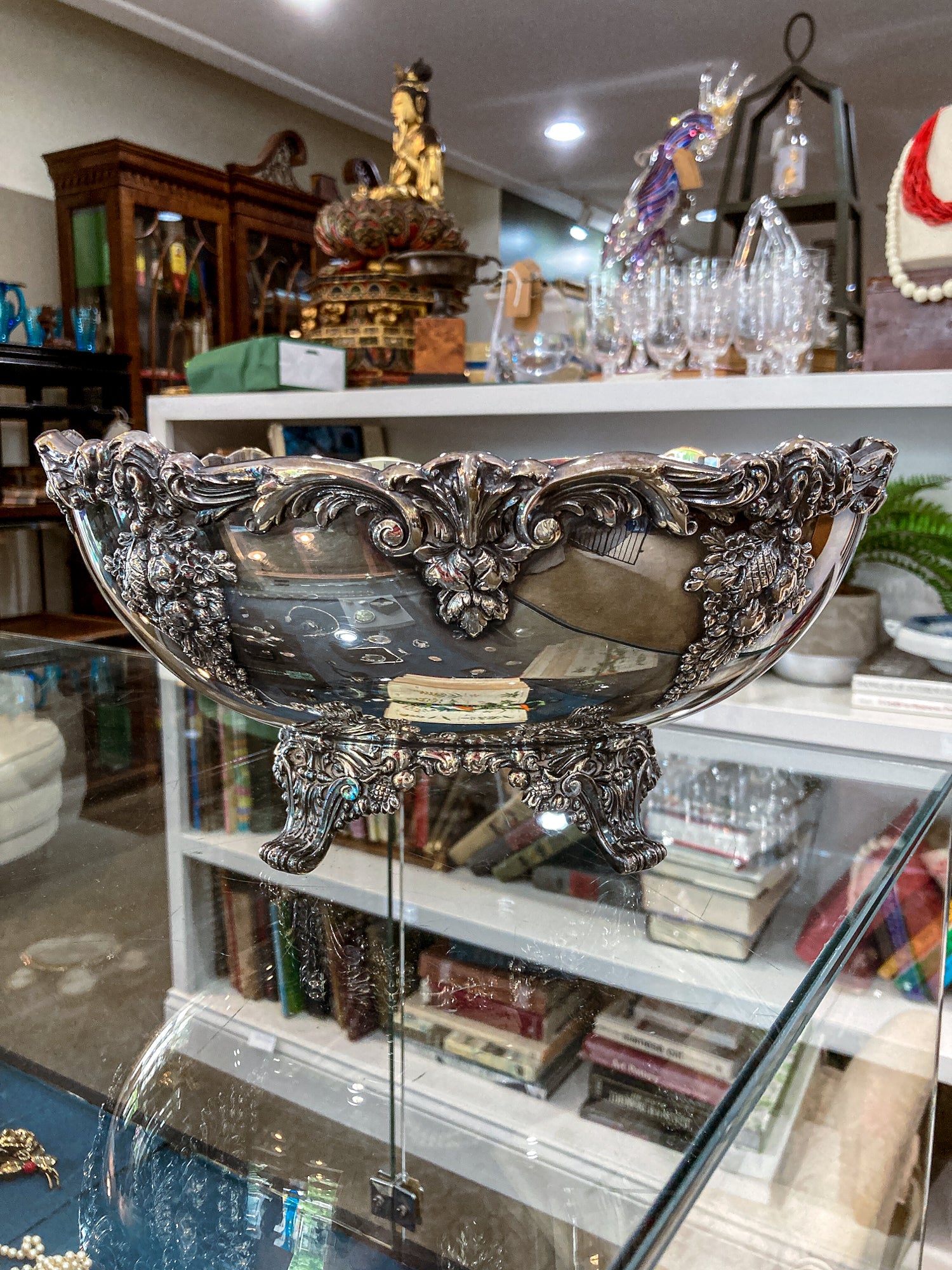 Vintage Reed & Barton King Francis Silver Plated Footed Bowl
